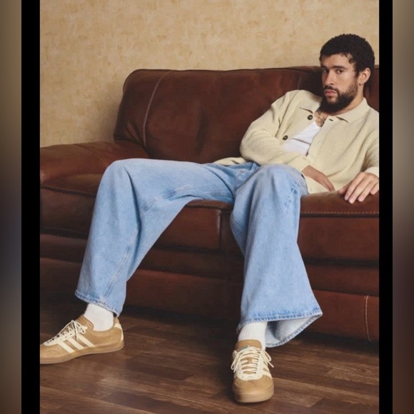 Bad Bunny Gazelle adidas Brown and Cream Sneakers - Picture 4 of 5